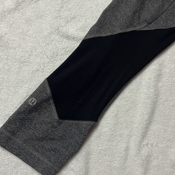 Grey and black Lululemon Capris - Picture 3 of 10